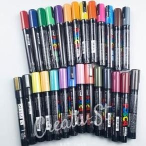 

Hot Sale !!! Uni Posca Pc-5M Paint Marker Medium Point Tip (Part 1) Spidol Black (1 Pcs)