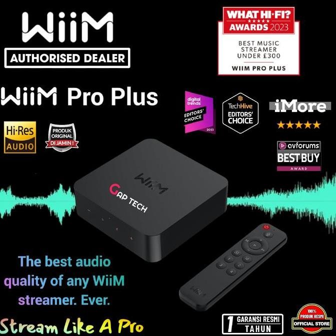 Wiim Pro Plus / Pro + Hi-Res Music Streamer with Premium AKM DAC