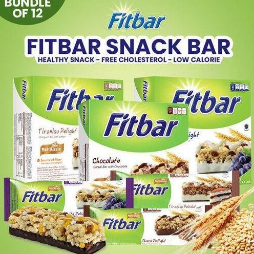 

READY STOK Fitbar Multigrain Kemasan Box Isi 12 x 20gr Cemilan Snack Sehat Siap kirim