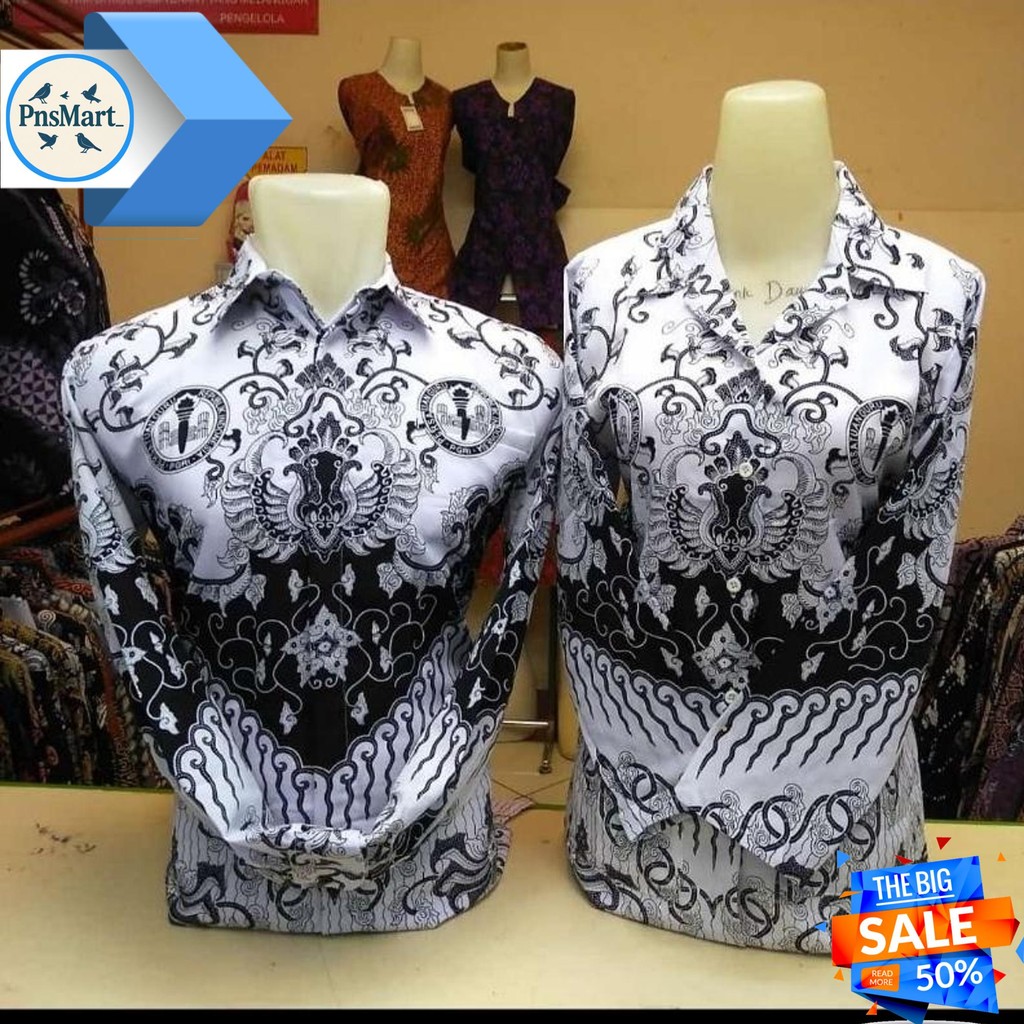 BAJU BATIK PGRI PRIA DAN WANITA ( BATIK GURU ) FULL FURING || SERAGAM BATIK PGRI