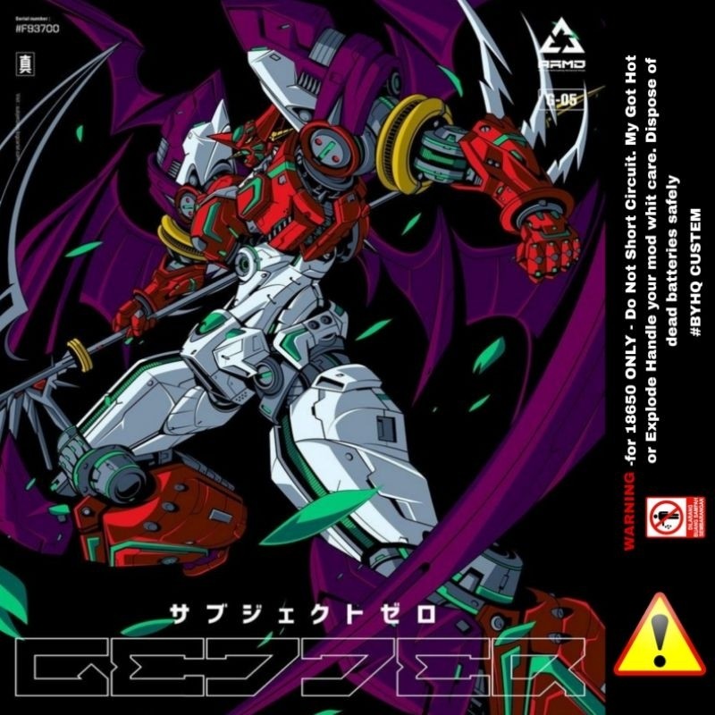 

Terlaris Baterai 18650 Seri Gundam Stiker Garskin Premium Not Casing Bisa Custom *Promo*