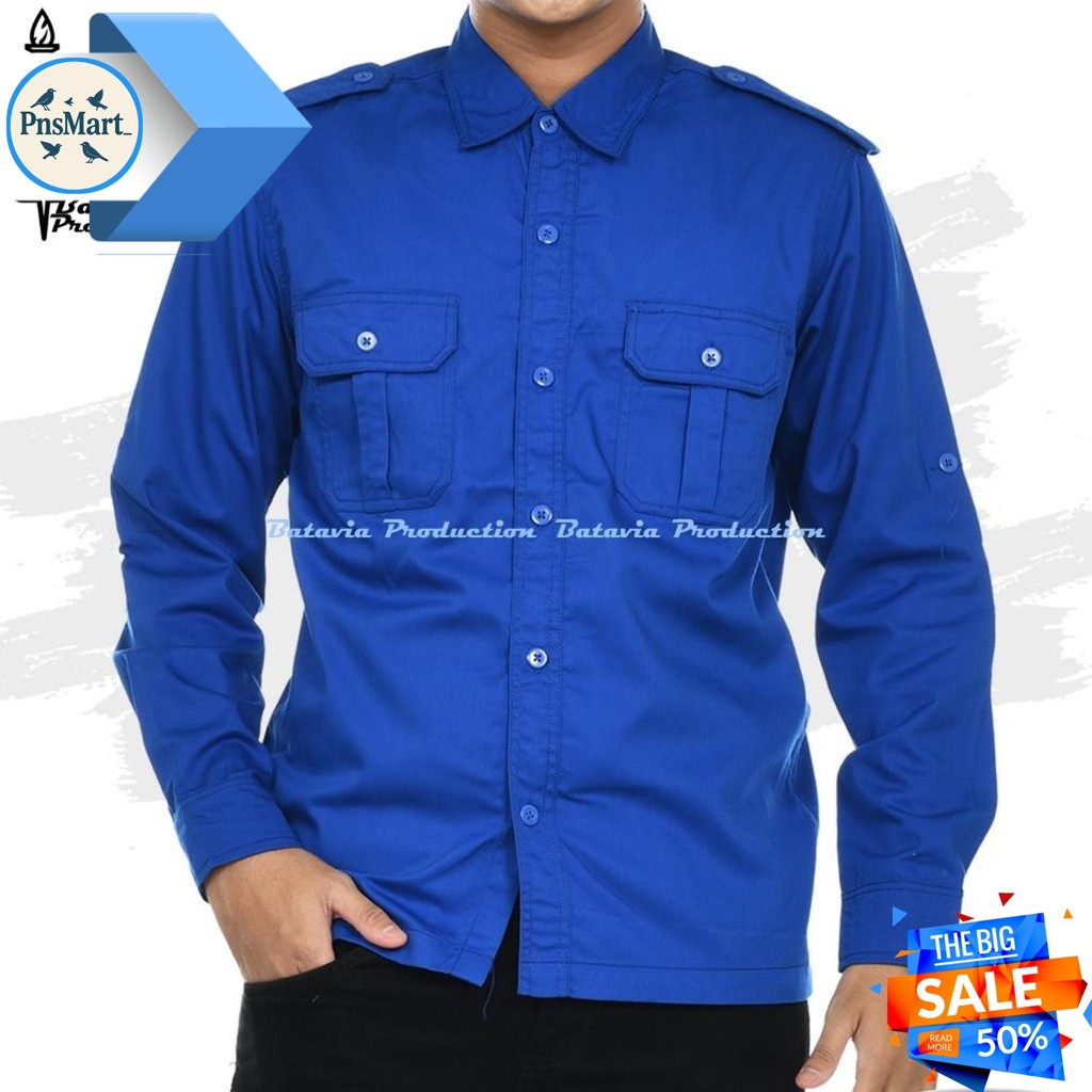 BAJU KEMEJA PDH PDL LENGAN PANJANG - PAKAIAN SERAGAM TACTICAL PRIA WANITA KEMEJA KERJA KANTOR OUTDOO
