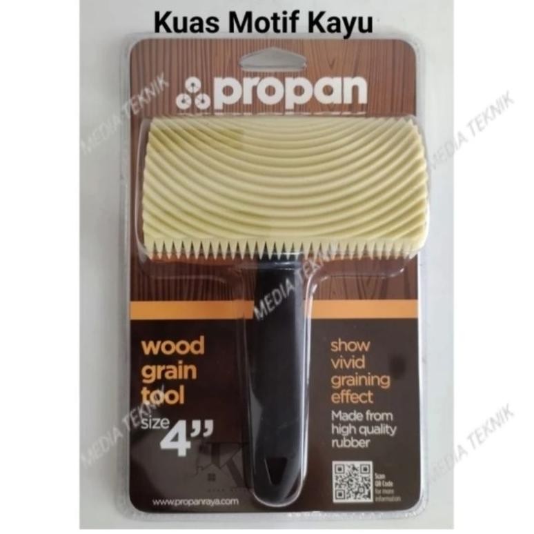 NEW Kuas Cat Motif Serat Kayu Propan Wood Grain Tool 4 Inch