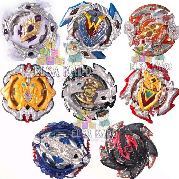 rah Mainan Beyblade 1 Set Lengkap Box Kontainer Isi 8 Gansing Burst Attack