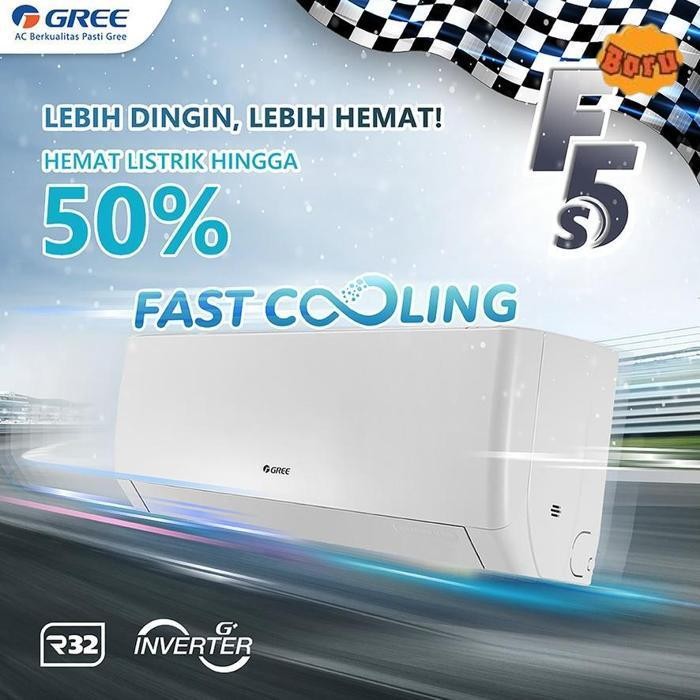 Promo Ac Gree Inverter 1.5Pk Gwc 12F5S / Gwc- 12F5S