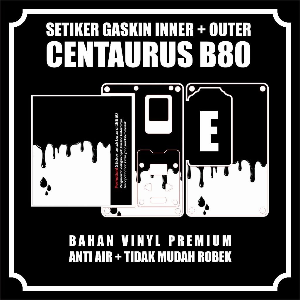 

Terlaris Stiker Label Centa B80 E Stiker Garskin Premium Not Casing Bisa Custom *Promo*