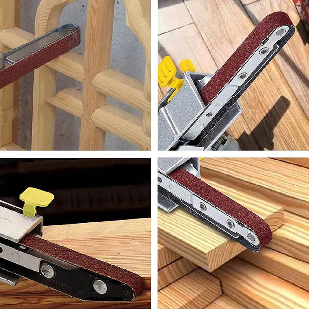 20Pcs Amplas Belt 10X330Mm Sanding Belt Adaptor Gerinda Tangan Kertas Amplas Belt Sander