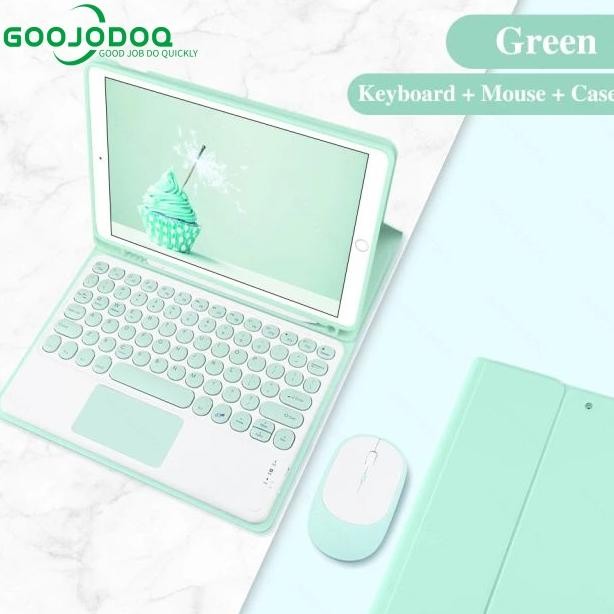 Forcasing Thouch Keyboard Bluetooth Mouse Untuk Ipad Pro 11 2020/Gen-7/8/9  10.2 Ipad Air 4 Air 3 Ip