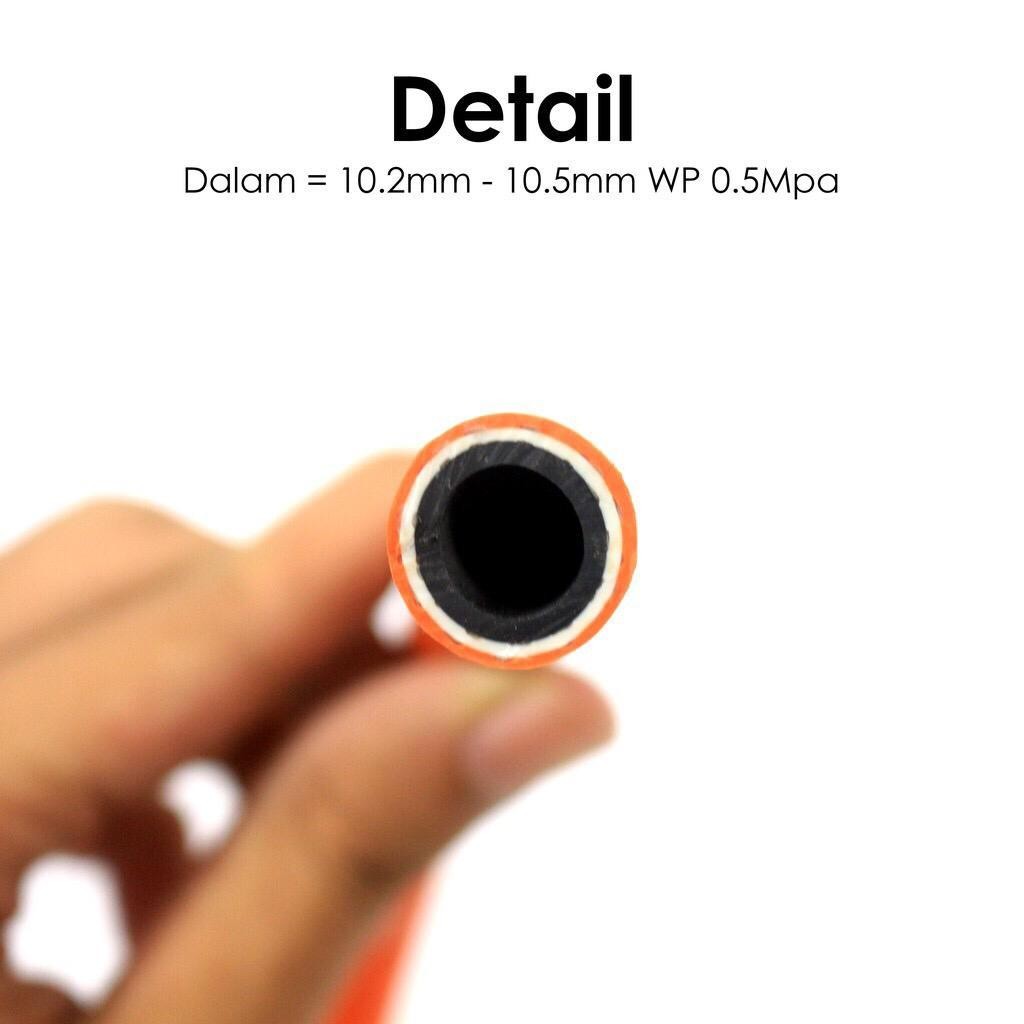 Global Selang Gas 3 Lapis Permeter Tebal Selang Gas Elpiji Anti Bocor Selang Gas Sni Anti Gigitan Ti