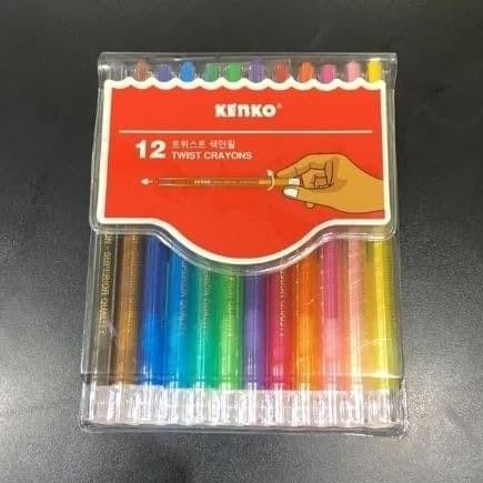 

Terlengkap !!! Kenko Crayon Putar 12 Warna Twist Crayon 12W