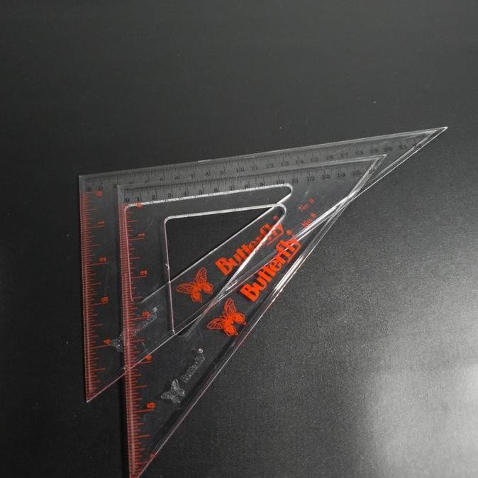 

New Collection !!! Butterfly Penggaris Segitiga 24 Cm Bt-8