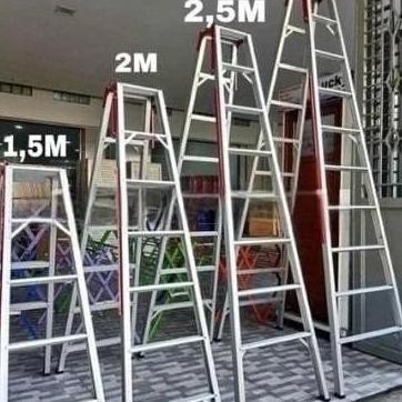 Tangga Lipat Aluminium 2 in 1 Kebanggaan 2,5Meter - 3 Meter - 2 meter/tangga/tangga lipat/tangga keb