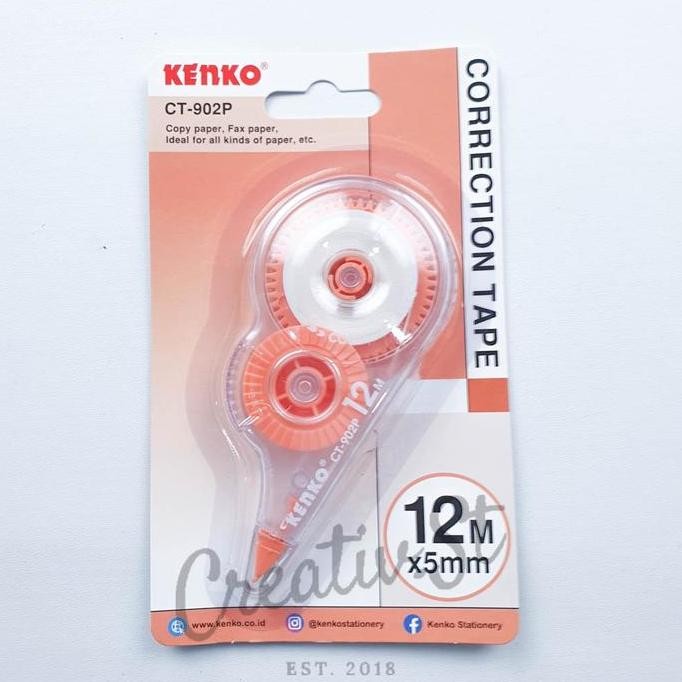 

Promo !!! Kenko Tip Ex Kertas Correction Tape Pastel Ct-902 12 Meter
