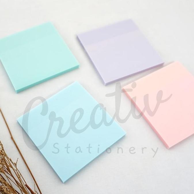 

Eksclusiv !!! Baoke Sticky Notes Transparent 76X76 Mm Memo Tempel Transparan