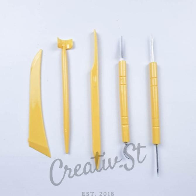 

Spot Barang !!! V-Tec Clay Knife Plastik Pisau Ukir Doff Kuning Vt 23A/5 Vt-23A/5 Tool Set Pottery Sculpting