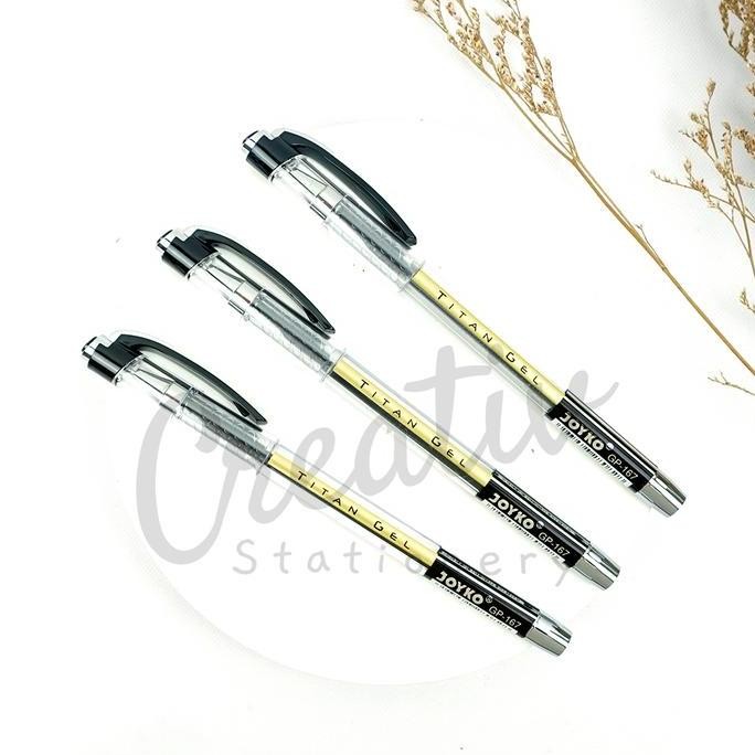 

Eksclusiv !!! Joyko Pulpen Gel Pen Pen Pena Gp-167 Titan Gel 0.5 Mm