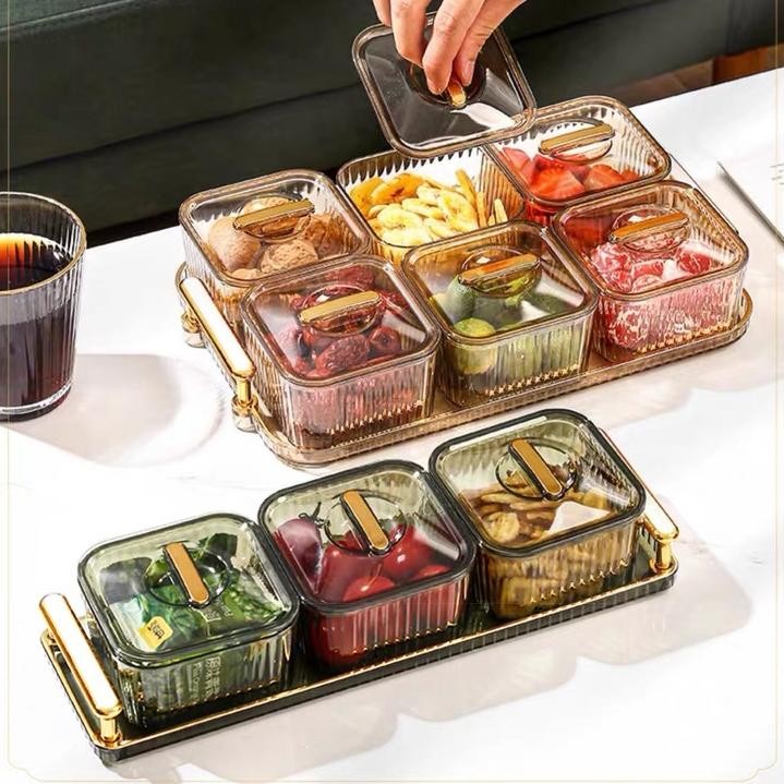 Nampan Toples Permen Minimalis Lebaran Tatakan Snack Kue Kering Kotak HSB663