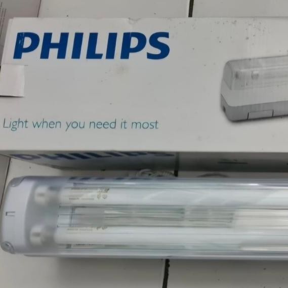 Philips Lampu Emergency Tws200 Philips I057 Tws 200 T5 14W 110-270V Putih Baterai 6V 4.5Ah Daya Taha