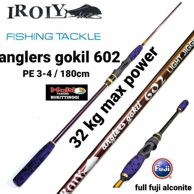 * joran Anglers GOKIL IROLY light jigging 602 180cm Fuji alconite *