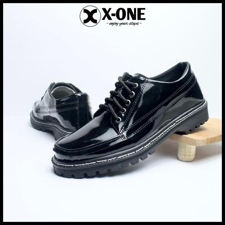 Terlaris Sepatu Formal Pria | X-One Footwear Jossie Docmart Hitam Docmart Brand Lokal Good Quality