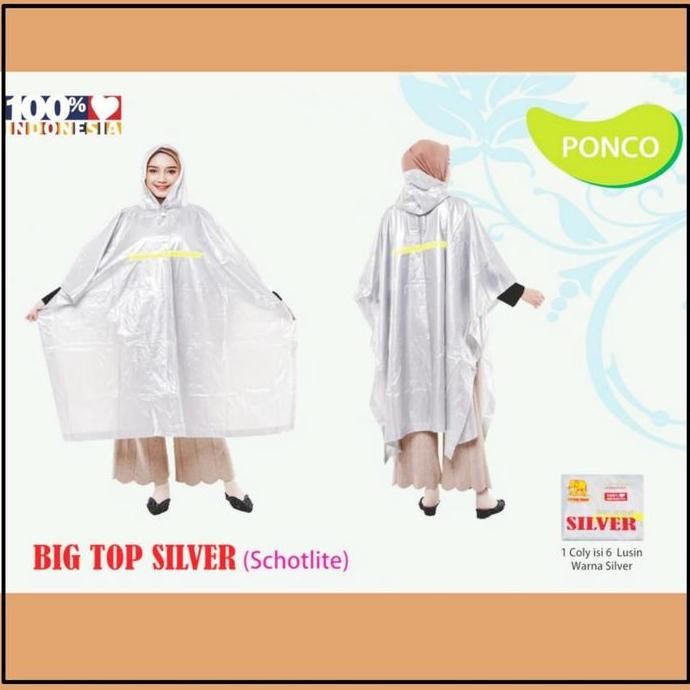 Mantol Kelelawar Jas Hujan Kelelawar Mantol Tebal Bigtop Silver