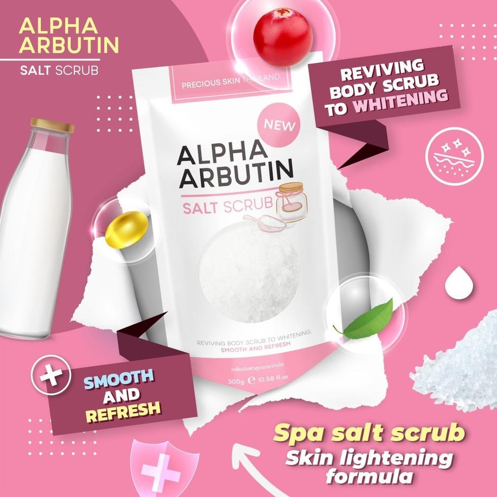 EL Precious Skin Alpha Arbutin Soap/ Bath Gel / Bath Cream / Lotion / Uv Body Serum / Salt Scrub / U