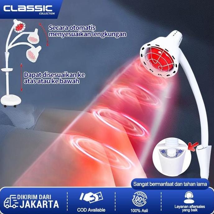 Lampu Fisioterapi Kepala Tunggal Pemanas Listrik Inframerah /Alat Kecantikan untuk Salon Kecantikan/