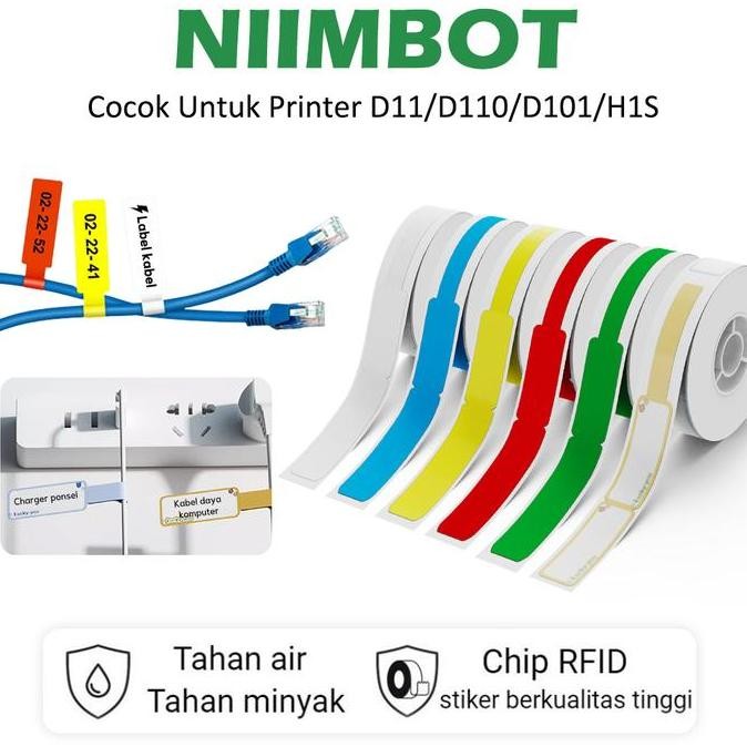 

Niimbot D11/D110/D101/H1S Wire Label Stiker Jaringan Kabel Printer