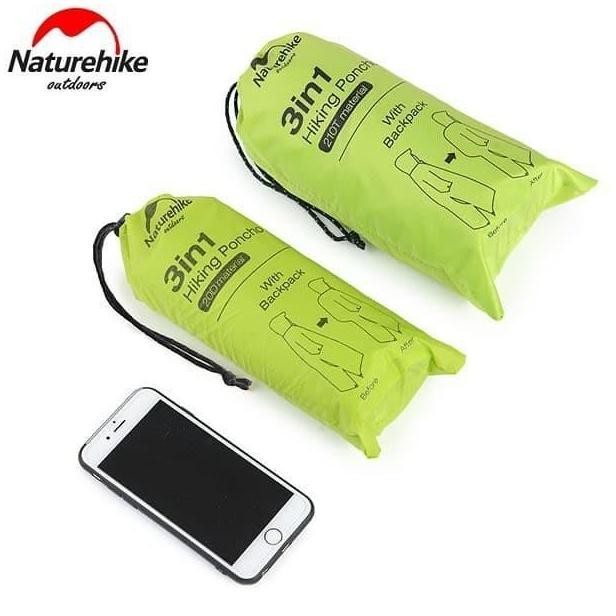 Sale Jas Hujan Naturehike Nh17D002-M / Nh17D003-M 210T/20D Poncho Jas Hujan Multifungsi