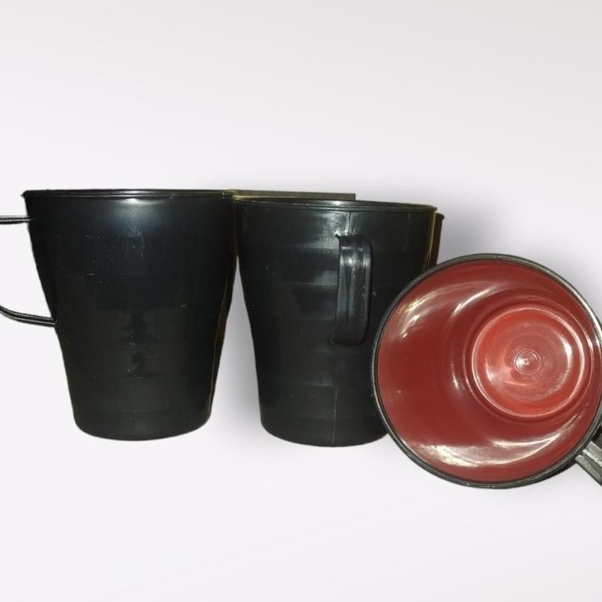 Ready (6 Pcs) Setengah Lusin Gelas Cangkir Plastik Aesthetic Cangkir Minum Ramen Plastik Bukan Melam