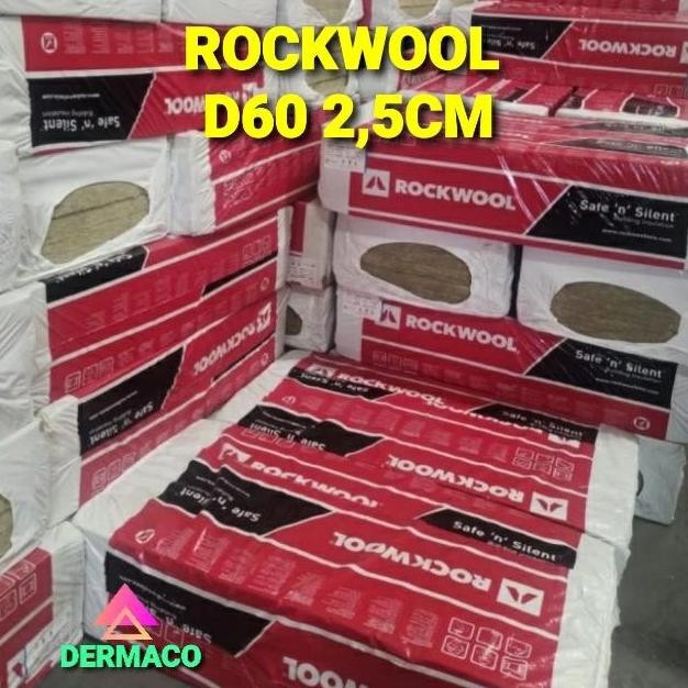 Sale Rockwool D60 2,5 Cm / Peredam Suara / Rockwool Busa Peredam Suara