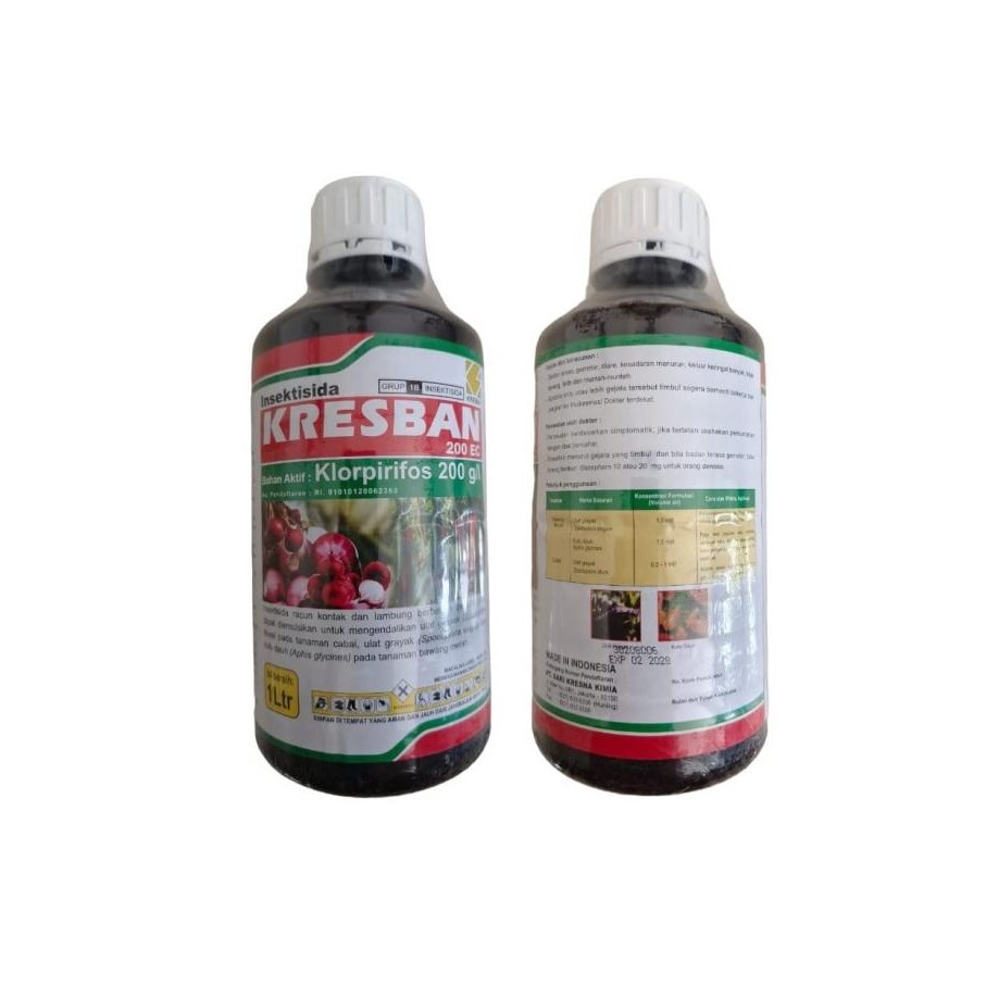 Obat Hama Tanaman Kresban 200 EC 1 LTR Insektisida Klorpirifos Dursban [terbaik]