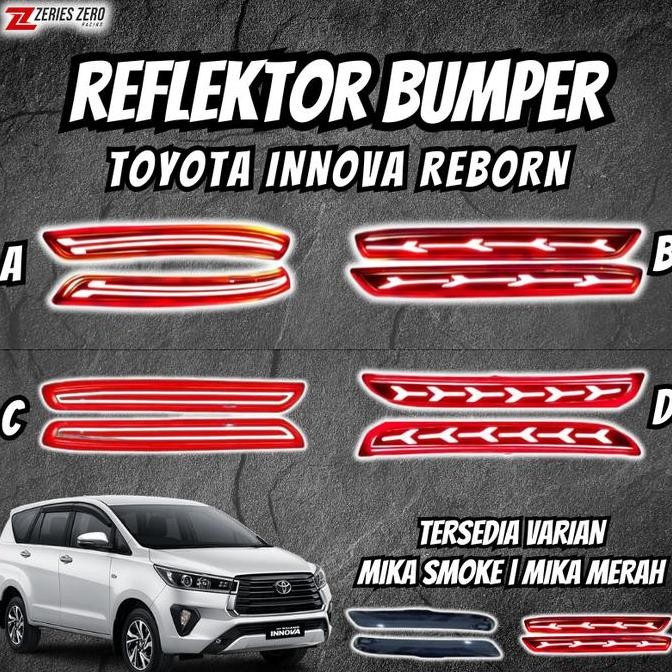. Lampu Reflektor Bumper Innova Reborn 2016 - 2024 MIka Merah Mika Smoke