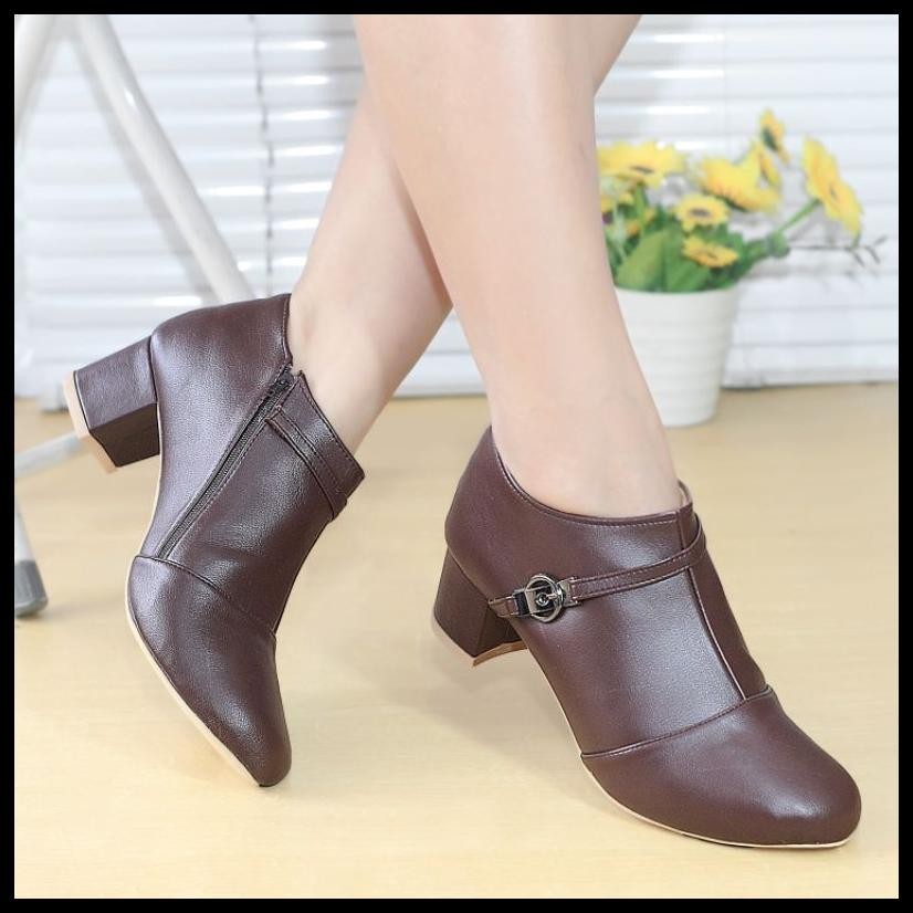 CSX SEPATU BOOTS WANITA HILS HAK TAHU 5CM