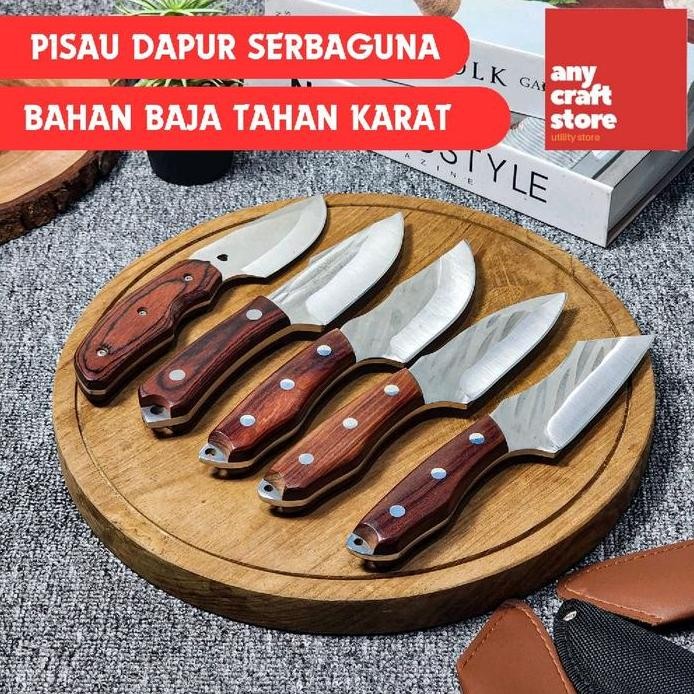 

Terlaris Pisau Dapur Daging Serbaguna 4Cr13 Baja Tahan Karat Dengan Sarung Pisau Kitchenware Stainless Steel