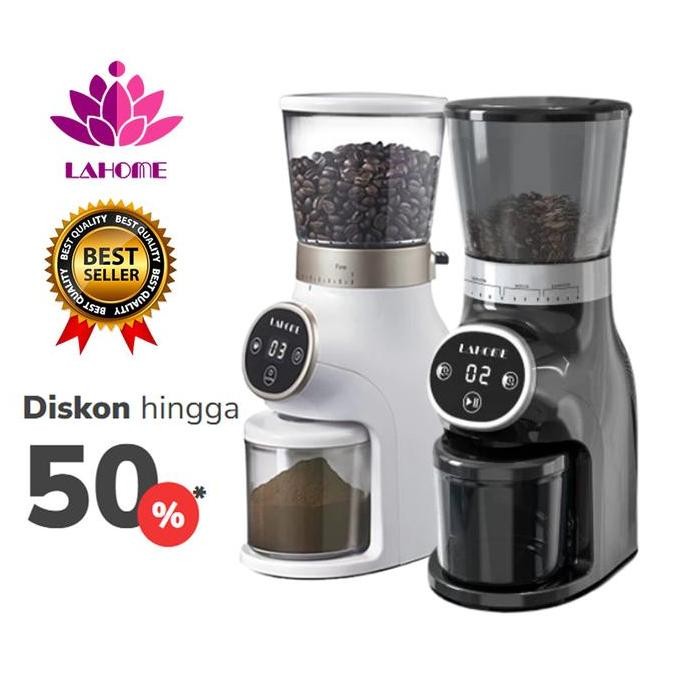 

Terlaris Lahome Digital Coffee Grinder Penggiling Biji Kopi Listrik Burr Mill 31 Pengaturan Espresso Drip Coffee