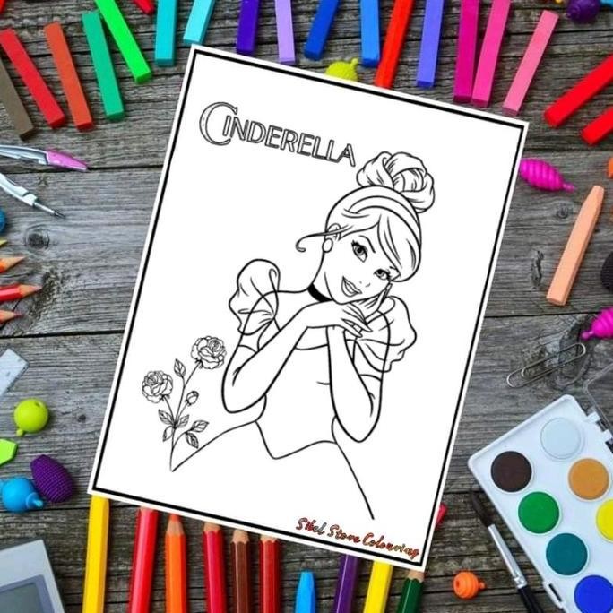 

new !!! Kertas Mewarnai Gambar Anak Tema Disney Princess - 11 Gambar Karakter Putri Disney murah