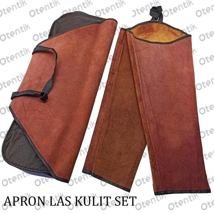 

Terlaris Apron Las Dada Coklat Lengan Premium Set - Safety Welder Celemek Clemek Kulit