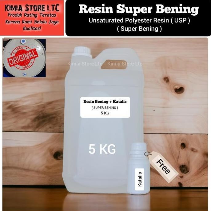

Resin Bening 1 KG / Fiberglass ( 108 ) + Free Katalis 20 gram Diskon