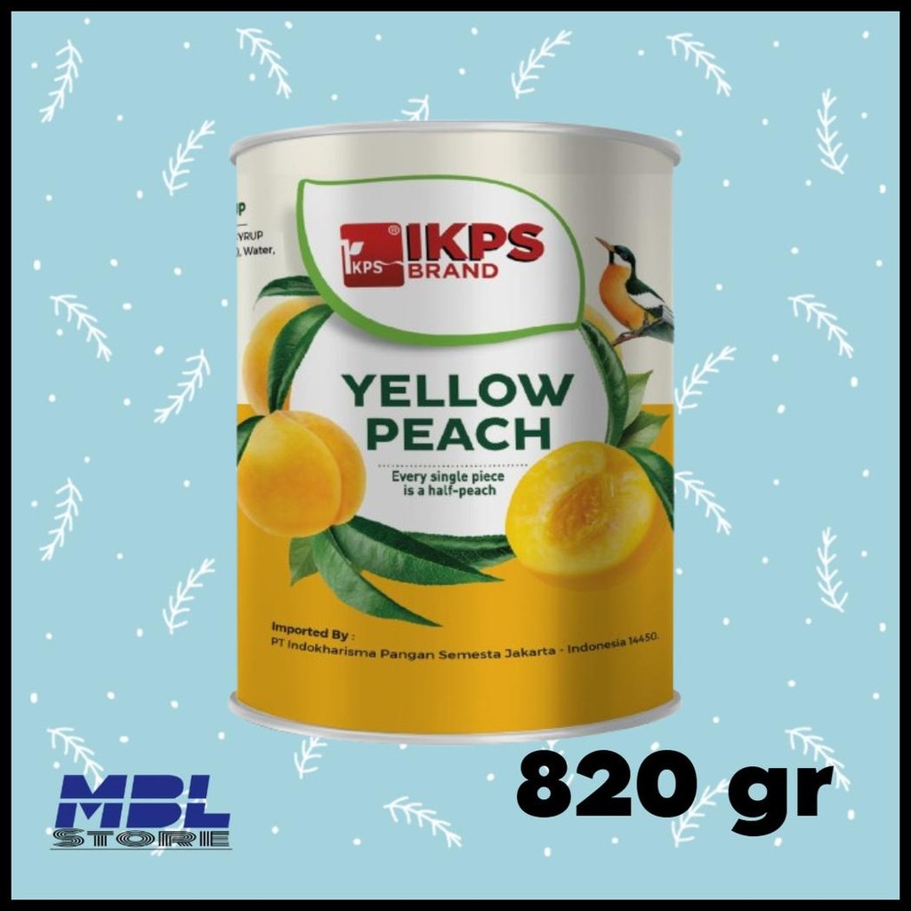 

YELLO PEACH IN HALVES IKPS PEACH KUNING DALAM SIRUP 425 GR