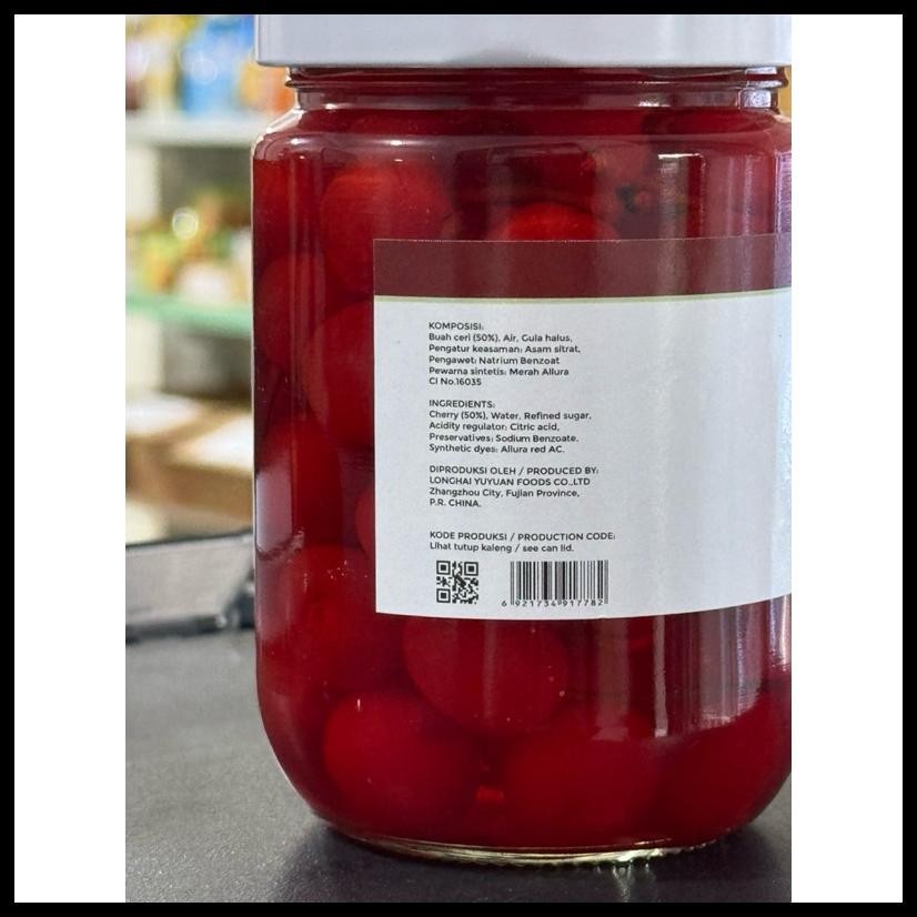 

WILMOND MARASCHINO CHERRIES / CHERRY TANGKAI 375GR