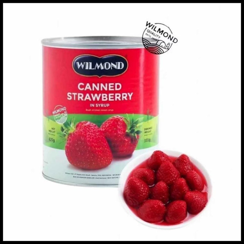 

WILMOND CAN STRAWBERRY IN SYRUP 825G - BUAH STORBERI DALAM SIRUP