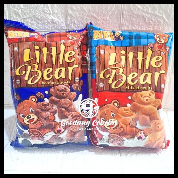 

BIKA LITTLE BEAR 100G BISCUIT COKLAT BENTUK PANDA BIKA LITTLE BEAR MILK BISCUIT