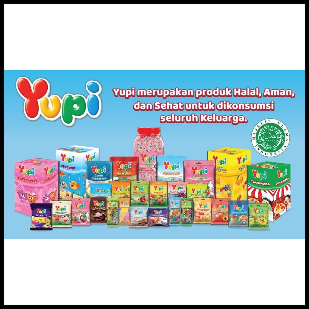 

[BERKAH] PERMEN YUPI ALL VARIAN RASA ISI 24 PCS PER BOX BABY BEAR / LITTLE STAR / GUMMY FANGS / WOTTA MELON / ICE CREAM / EXOTIC MANGO / BERRIBONZ / CHOCO GLEE FRUITY COLA / BOLICICIOUS STRAWBERRY ORANGE / DINO LAND / JUNGLE FUN / MINI BURGER / SEA WORLD