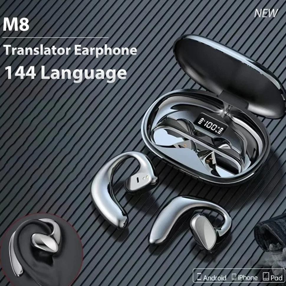 

M8 Translation Headphones 144 LaM8 Translnguages instant Translate Smart Voice Translator Wireless Bluetooth Translator Earphone
