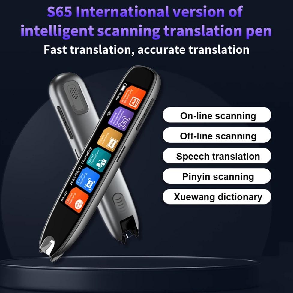 

Translation Pen 142 Languages Scan Reader Device Online/Offline Modes Reading Pen for Dyslexia Voice Translation Text To Speech
