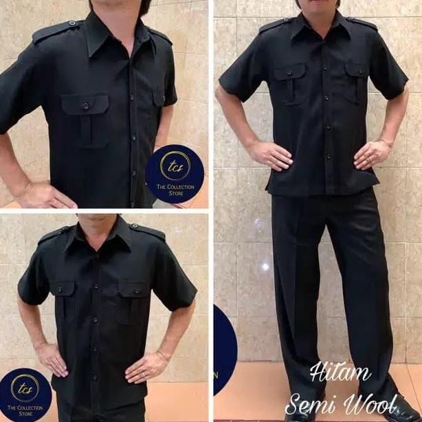 Seragam Setelan Semi Wool Pemda PNS, Safari Pemda Pria, baju seragam GLM