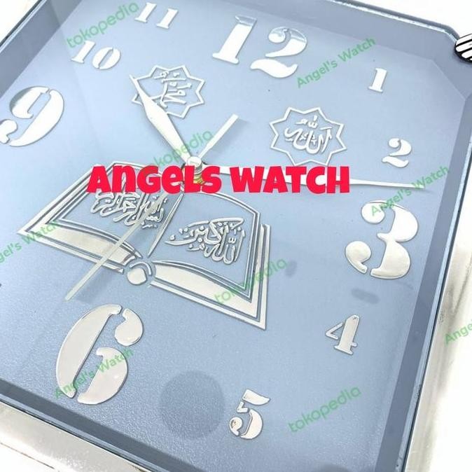 jam dinding kaligrafi arab segiempat/ jam dinding kaligrafi [terbaik]