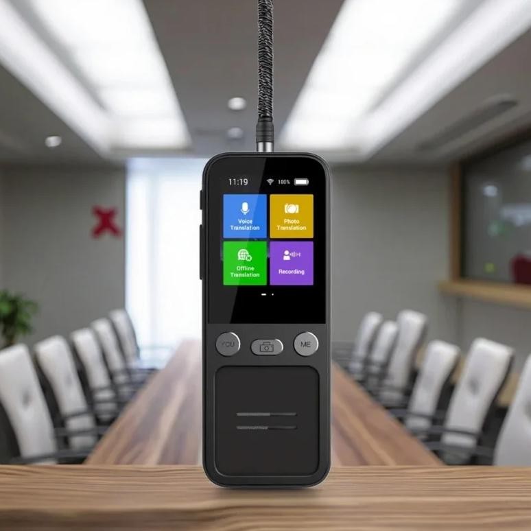 

T16 Real-time Language Translator AI Chatgpt Multi Without Internet Languages Voice Record Portable Offline Translator Device