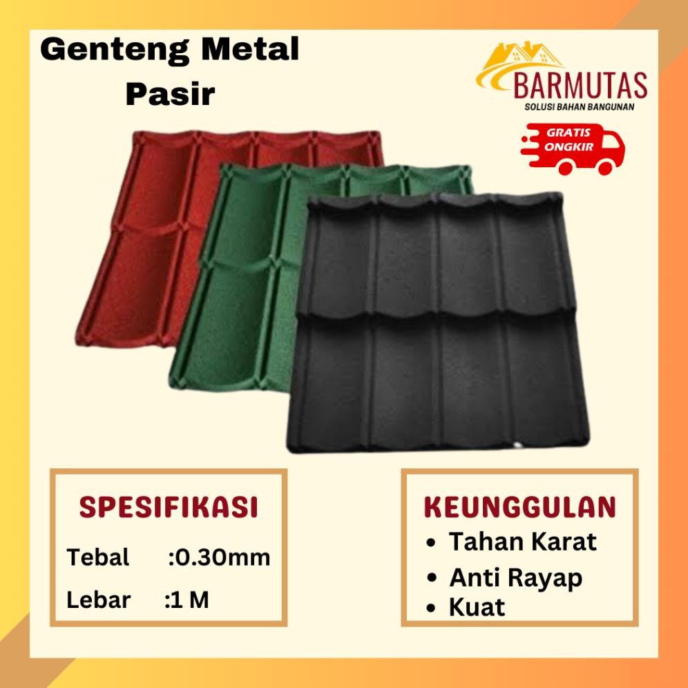 HJK Barmutas - Pabrik Genteng Metal Pasir tebal 0.35 MM